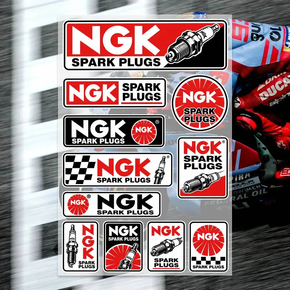 N-GK SPA-RK PLUGS Stickers Moto Sticker Auto Body Bumper Windows Motorcycle Laptop Walls Vinyl Decal Car Tuning Accessories