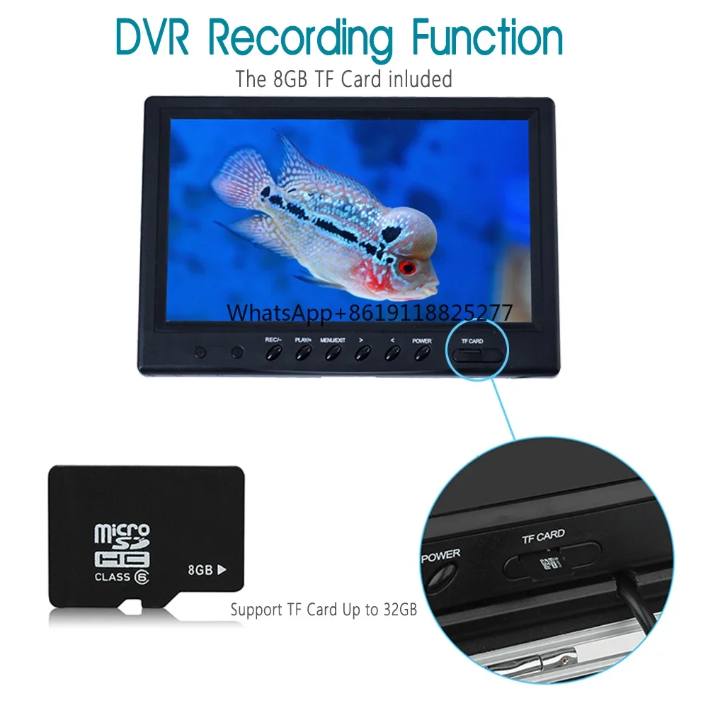 753 r 30M Underwater Fishing  With DVR HD 1000TVL Night Vision Video  7