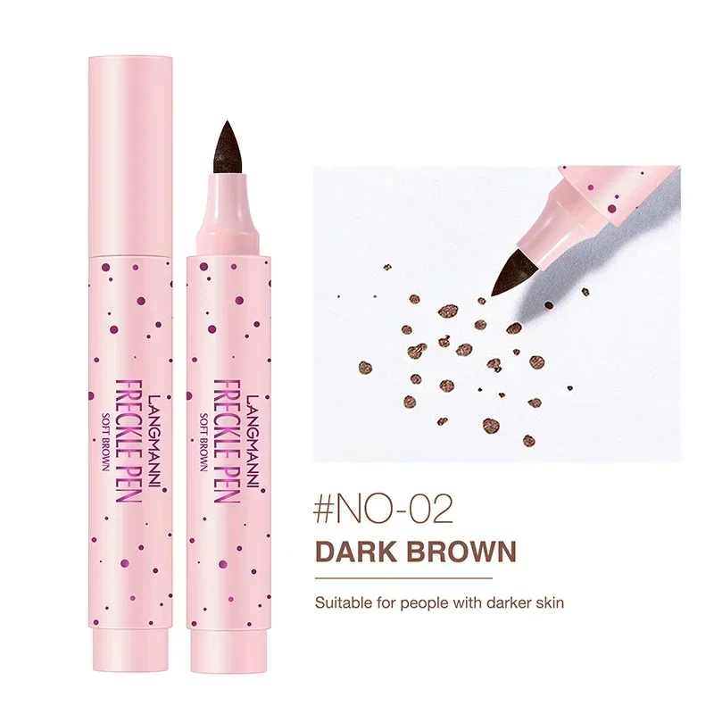 1Pc Bruine Levensechte Sproet Pen Concealer Dot Spot Pen Waterdichte, Langdurige Gemakkelijke En Handige Concealer Make-Up Cosmetica