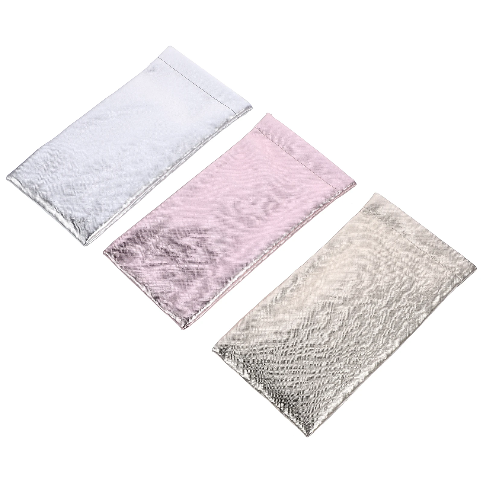 

3pcs Glasses Bag Eyeglasses Pouch Durable Wear Resistant Organizer Case Sunglasses Eyewear Phone Jewelry Travel Storage