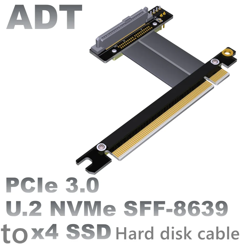 

U.2 Interface U2 to PCI-E 3.0 x16 to SFF-8639 NVMe pcie extension cable