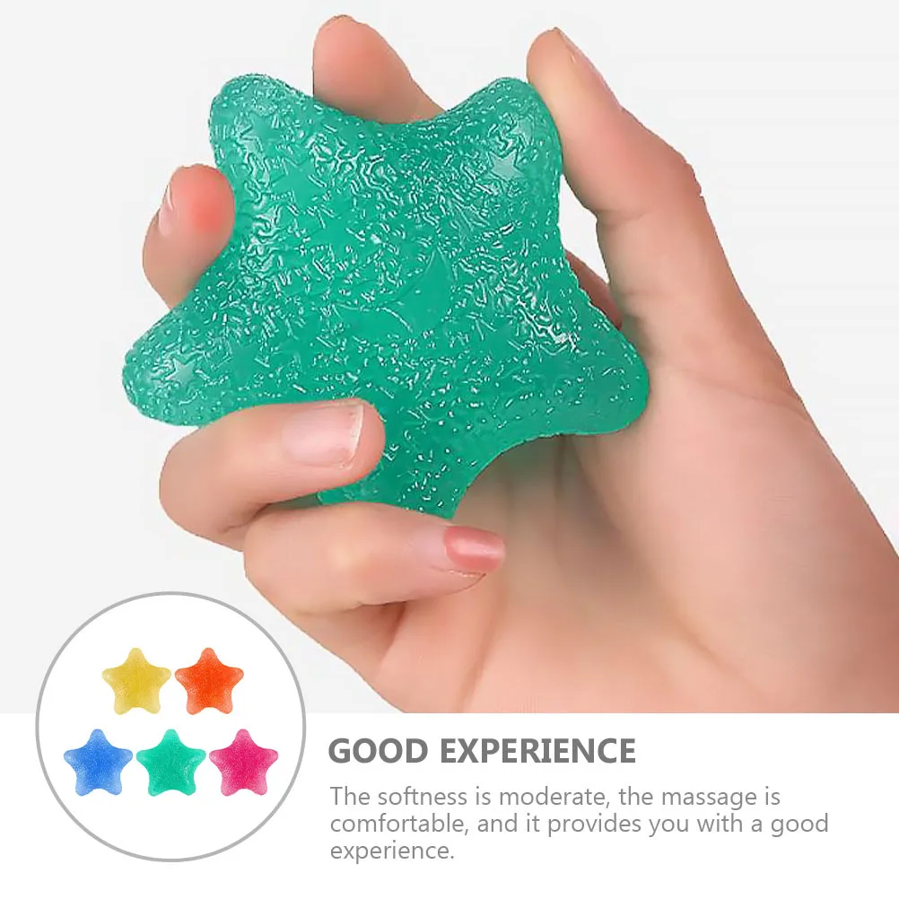 5 قطعة قبضة اليد قوة المدرب كرات الضغط الإجهاد الإغاثة فنجر ممارسة المحمولة تدليك اللياقة البدنية أداة كرات الإجهاد #5