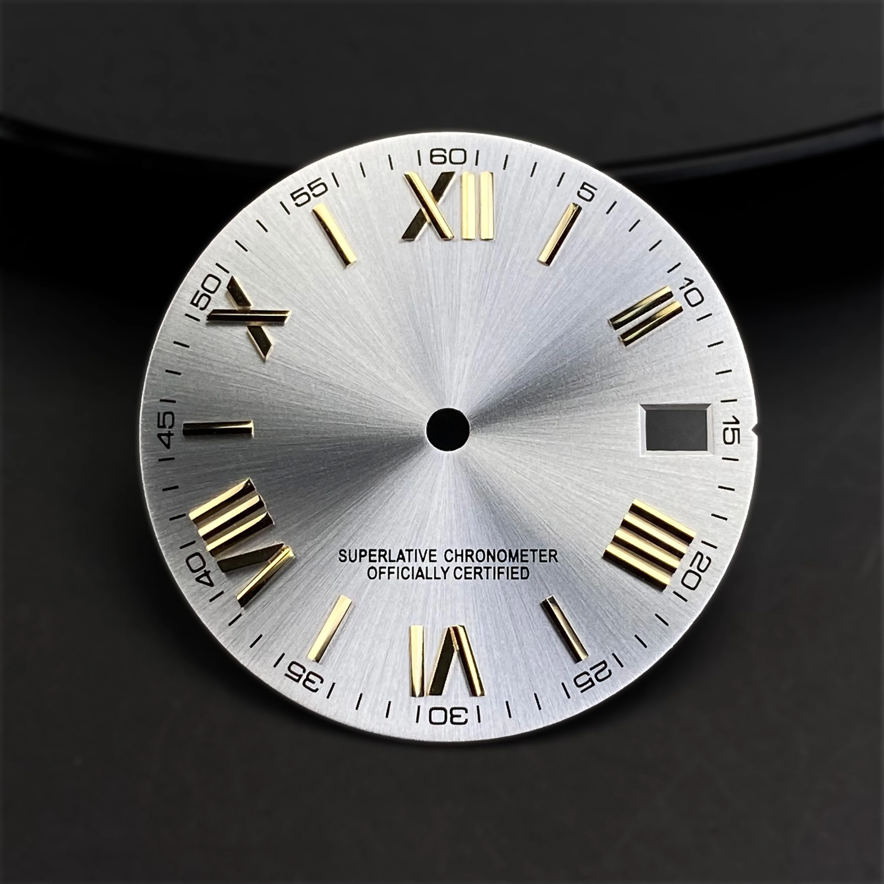 NH35 28.5 مللي متر الطلب الأرقام الرومانية تقويم واحد ساعة الطلب مناسبة ل NH34/NH36 ساعة يد تعمل بالحركة الوجه اكسسوارات أدوات إصلاح