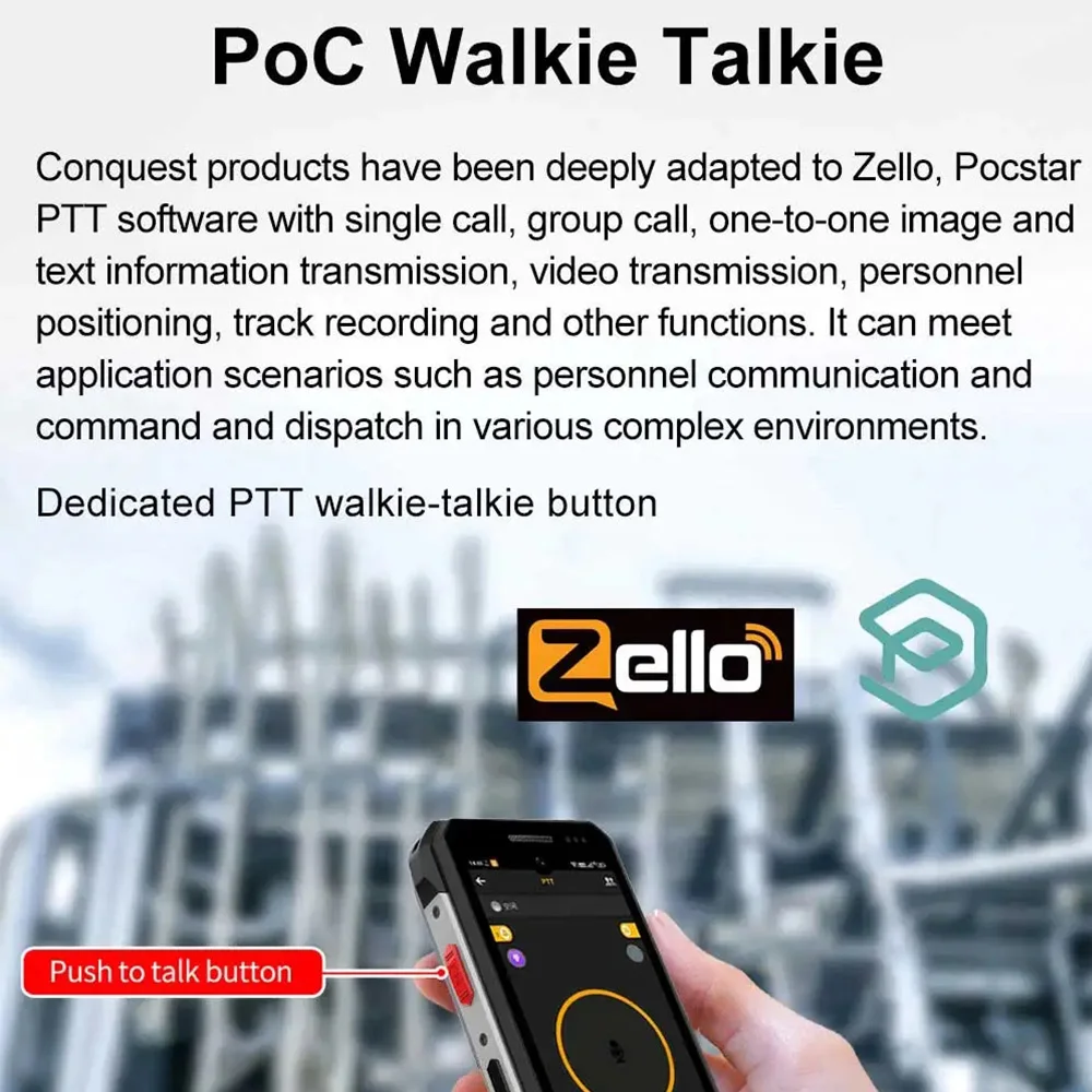 CONQUEST F3 Touch 2025 Unlocked 4G Dual SIM Rugged Mobile Phone Support  Cellphones with Strong Flash