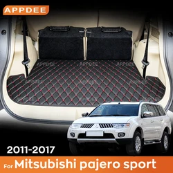 Car trunk mat for Mitsubishi pajero sport 2011 2012 2013 2014 2015 2016 2017 cargo liner carpet interior accessories cover