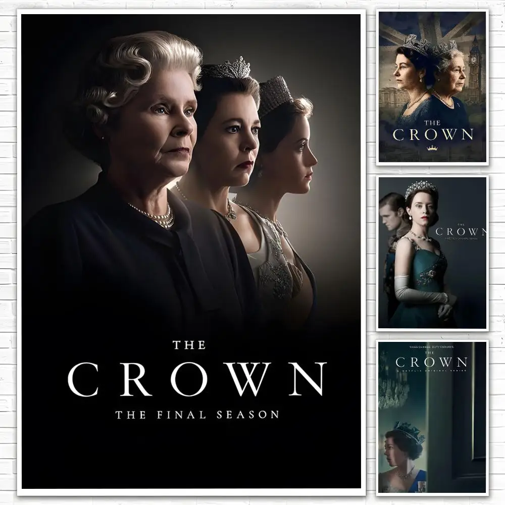 T-The Crown Poster Poster All-match HD Waterproof Self-Adhesive Wall Art Sticker For Home Bedroom