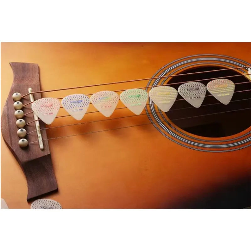5Pcs 7.5cm Luminous Anti-Slip Guitar Paddle Set Smooth Surface Beginner Music Bass Competition Training Accessory