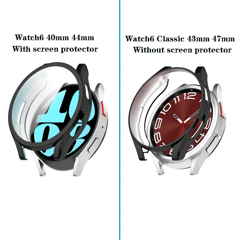 Coque souple brillante plaquée TPU pour Samsung Galaxy, Watch 6 Classic, 40mm, 44mm, 43mm, 47mm, Nouveau