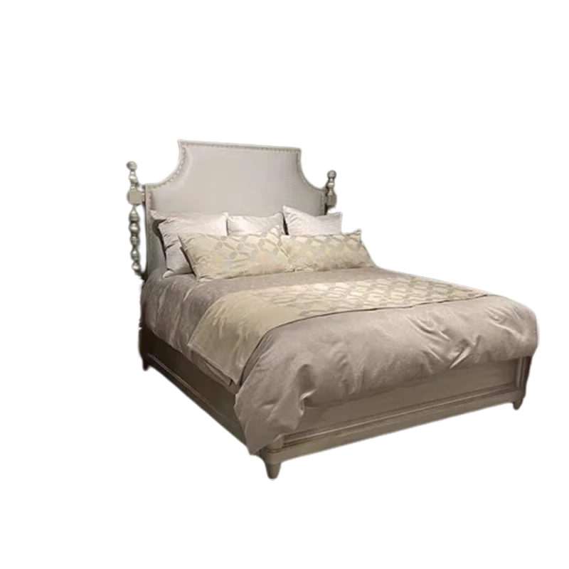 Wood Waterproof Soft Double Bed European Bedroom Luxury Twin Queen Beds Modern Upholstered 2 Person Camas De Casal Furniture