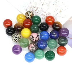 16mm Mini Crystal Ball Natural Stone Sphere Home Decor Pocket Gemstone Reiki Healing Quartz Amethyst Round Bead Mineral Specimen