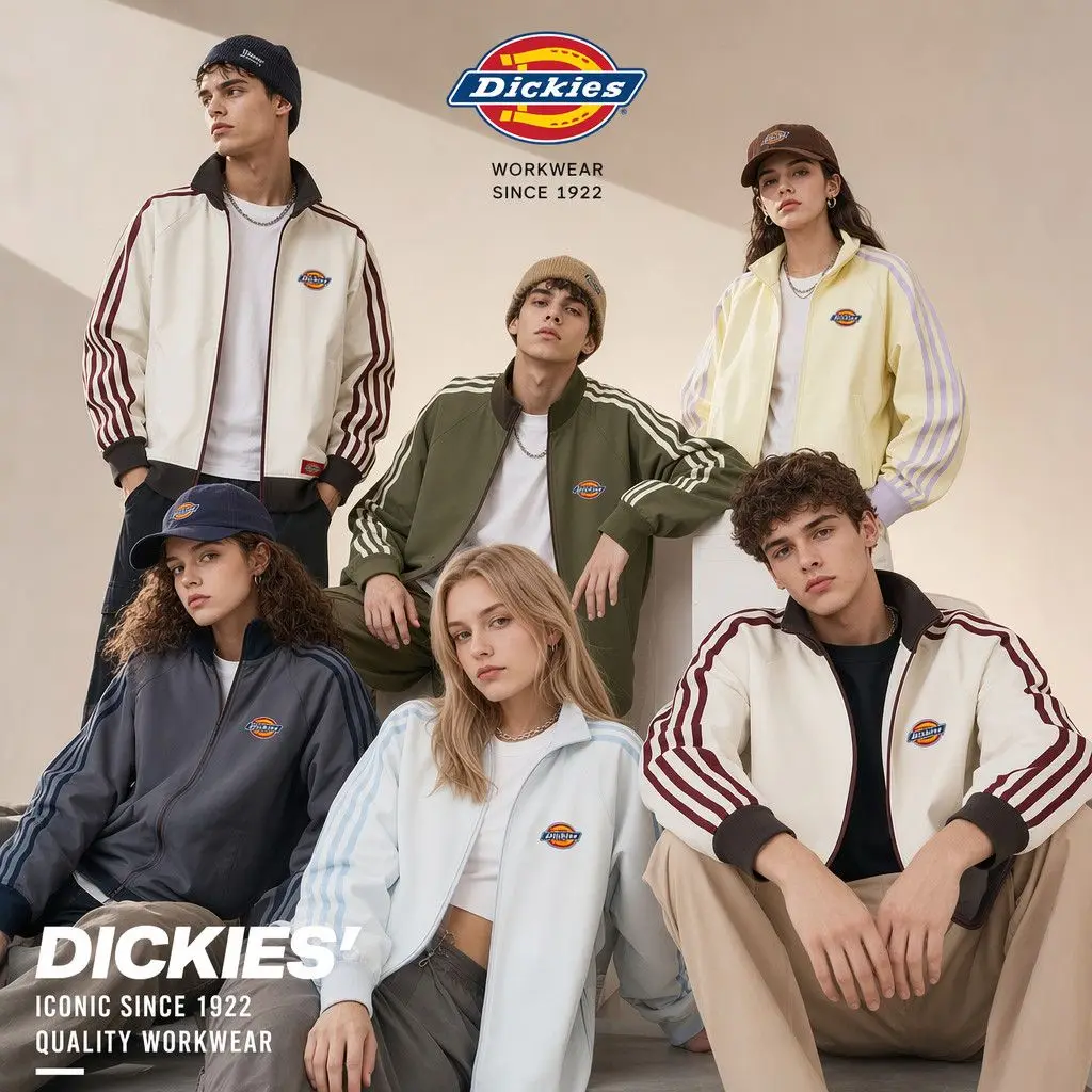 Dickies Eisenhower Stand Collar Jacket Windproof Durable Unisex Fall Winter Casual