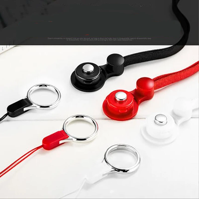 Phone Charm Adjustable Detachable Neck Cord Lanyard Strap And Phone Safety Tether For Mobile Phone Accessorie Case Combination