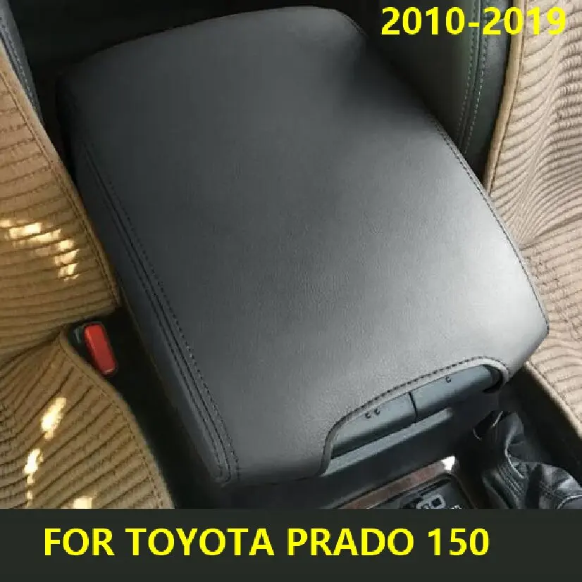 Microfibre Leather Center Armrest Cover  For Toyota  Prado 150 2010  2012 2013 2014 2015 2016  2018 2019 2020 -2021 car interior