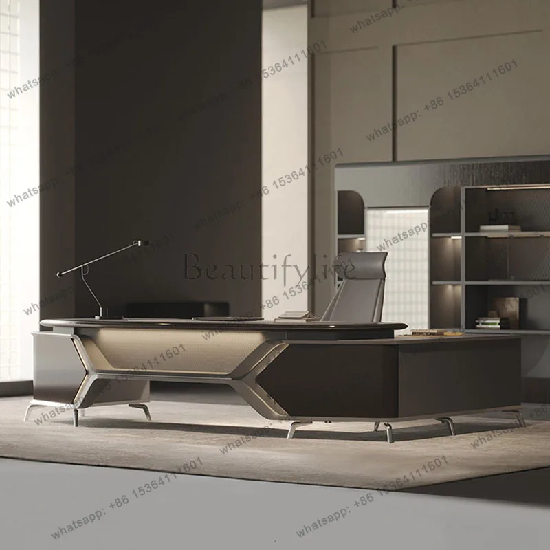 FG Luxury Modern Office Desk Display Aesthetic Decoration Design Office Desk Executive Crafts Escritorio Oficina Salon Furniture
