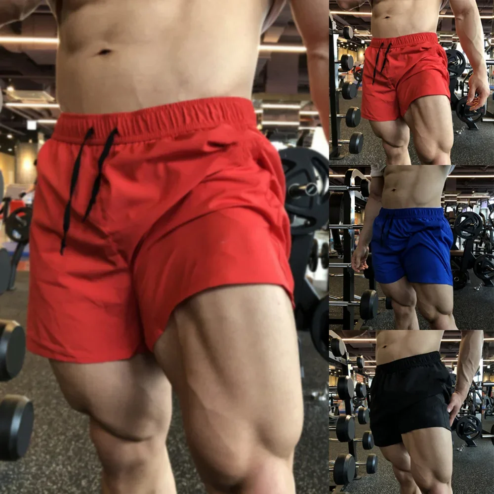 

Men Drawstring Breathable Sports Short Pant Outdoor Running Casual Fitness Yoga Gym Shorts Quick-Drying