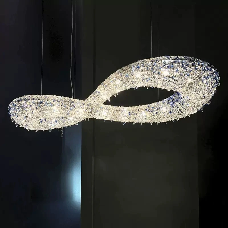 8 Shape Crystal Chandeliers Lights Fixure American Modern Chandelier for Home European Luxury Hanging Lamp Lustre Lamparas