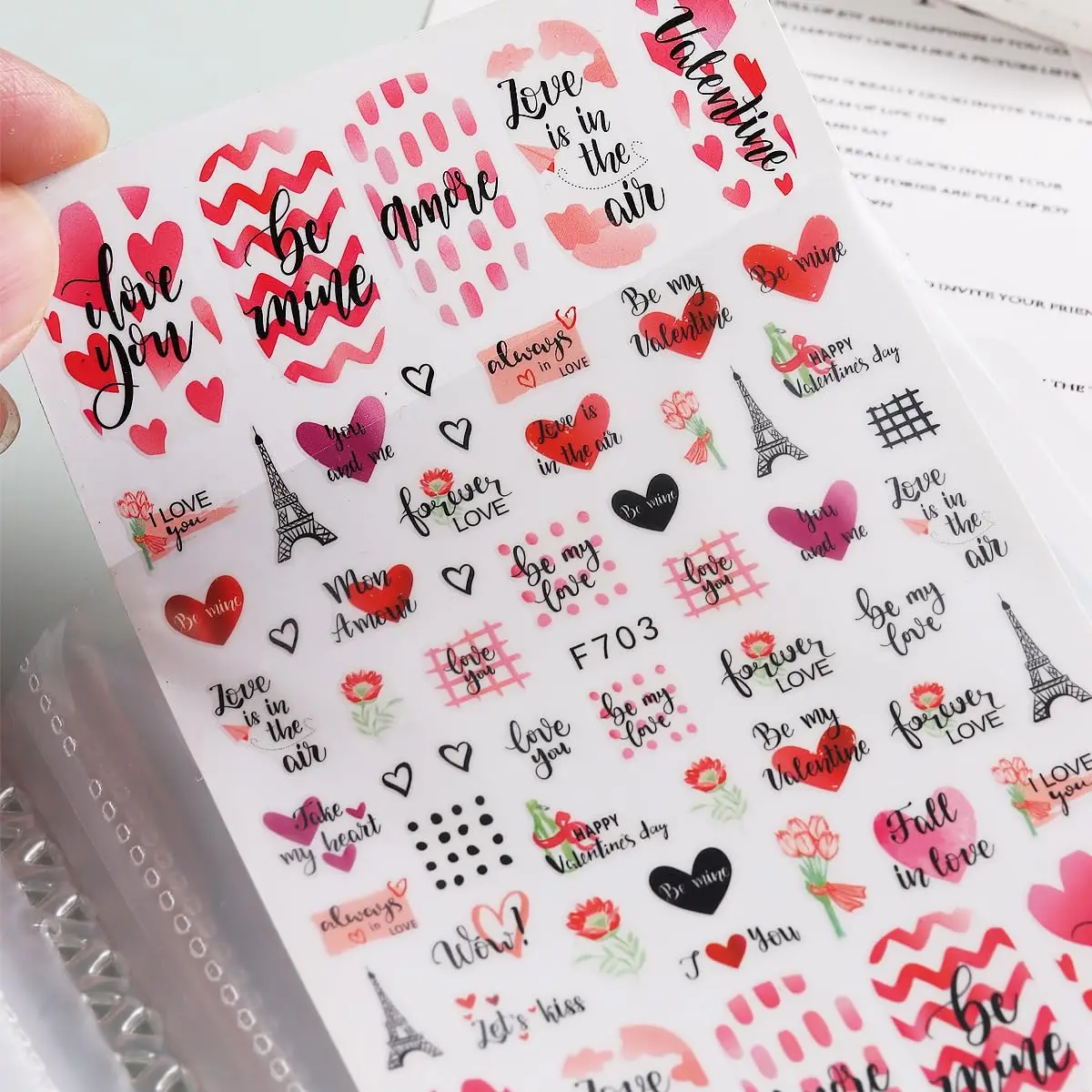 1 قطعة 40 فتحات ملصق شفاف تخزين كتاب مسمار ملصق المنظم لجمع الملصقات جمع كتاب عرض فارغ جمع #6