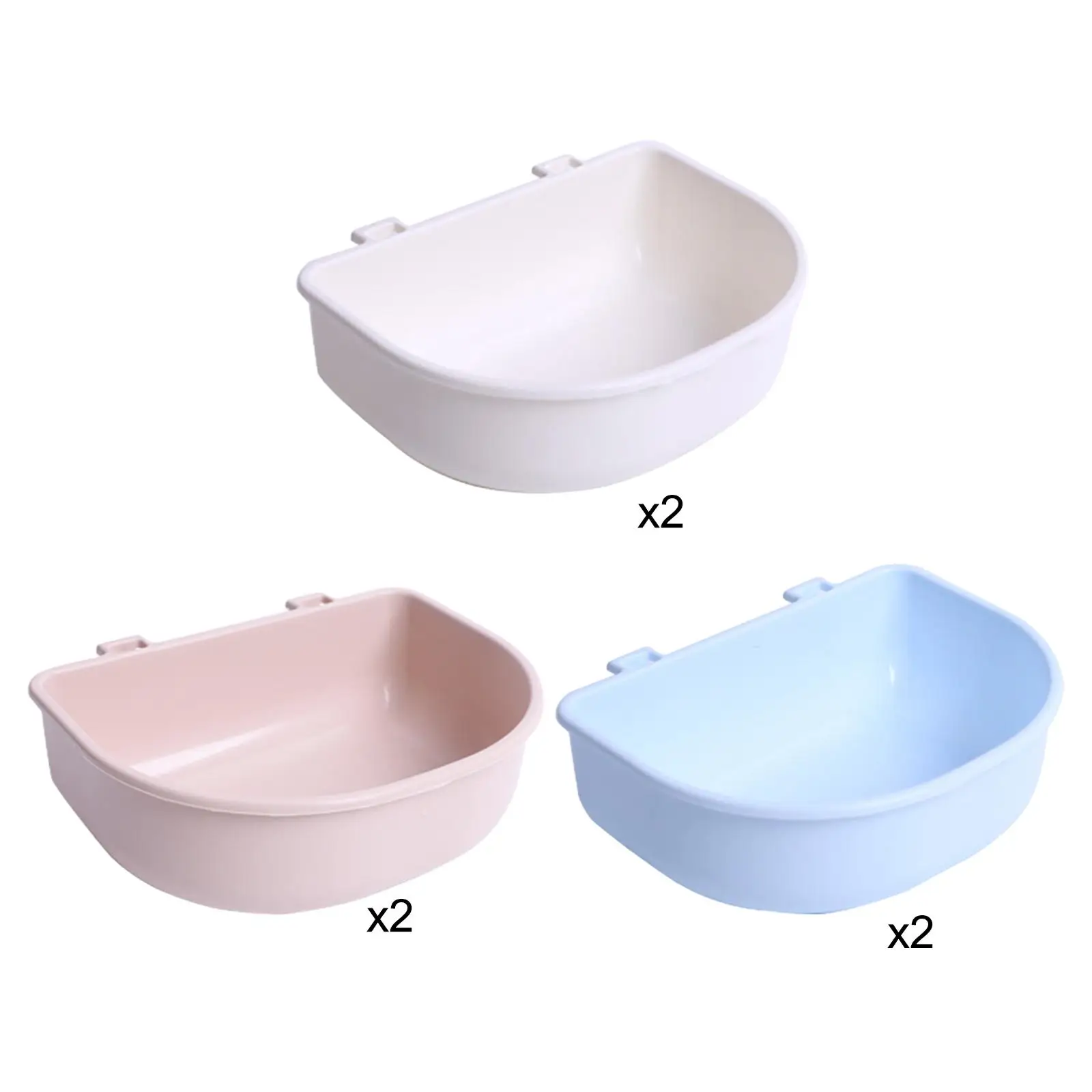 2 Pack Dog Crate Water Bowls for Cages Or Carriers Suitable for Small Pets