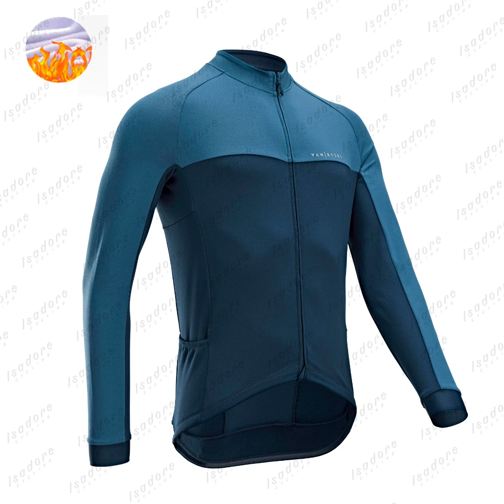 VAN/RYSEL Road Racing men Winter Cycling Jacket Thermal Fleece  MTB Long Sleeve Multifunction Jacket Bike Ropa Ciclismo Coat Top