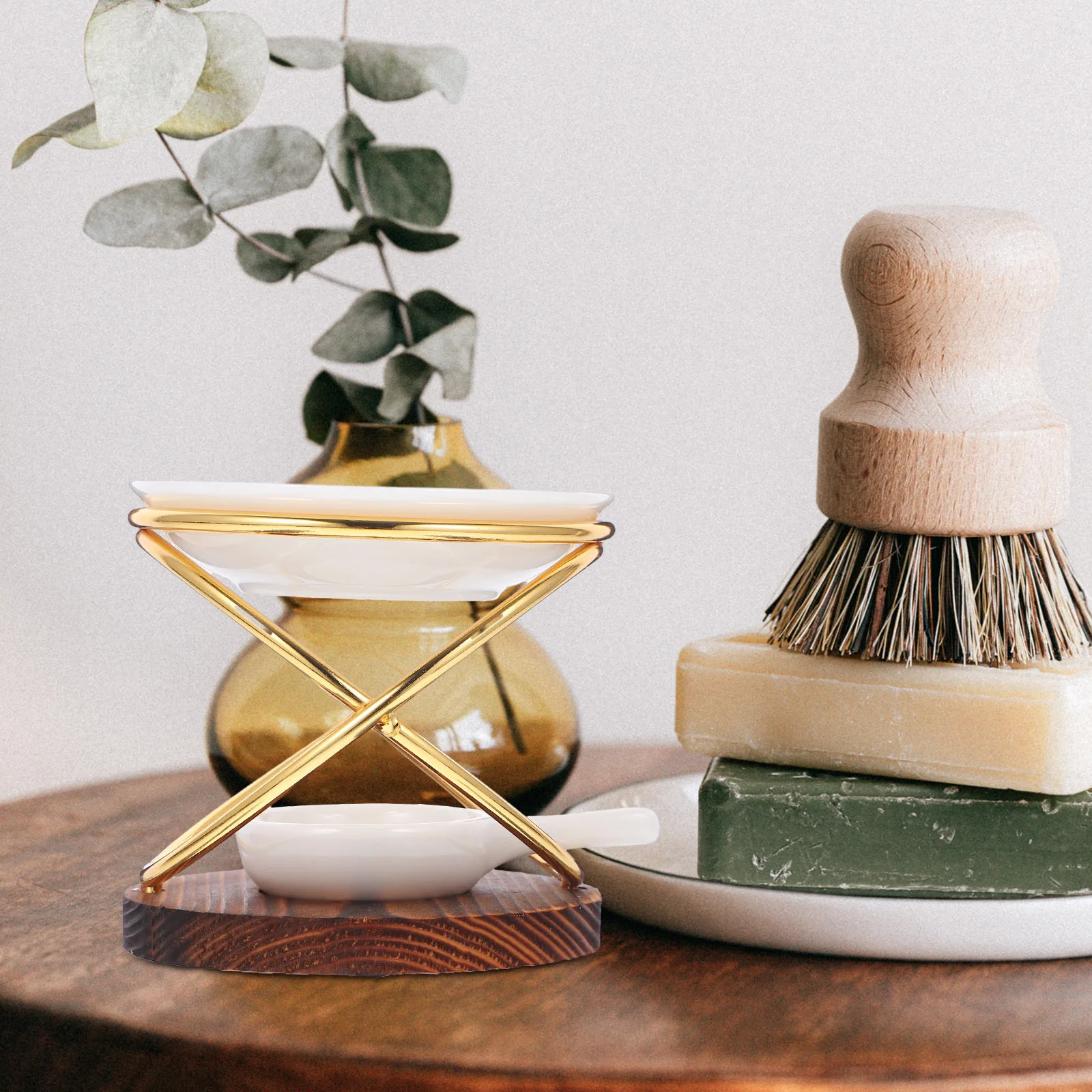 

Ceramic Tealight Essential Oil Burner Heat-Resistant Aromatherapy Wax Warmer Home Decor Incense Diffuser