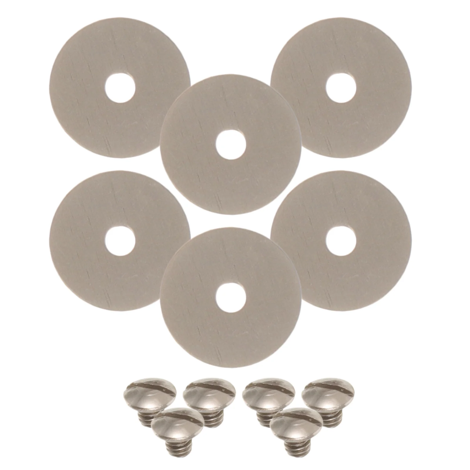 

Flute Screws with Gasket Wind Instrument Fasten Silver Stainless Steel Replacement