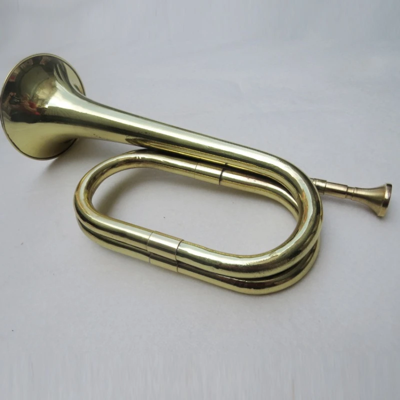 Professional Bugle Sound Therapy Beginners Practice Bugles Copper Alloy Trumpet Spiritual Healing Brass Musical Instruments
