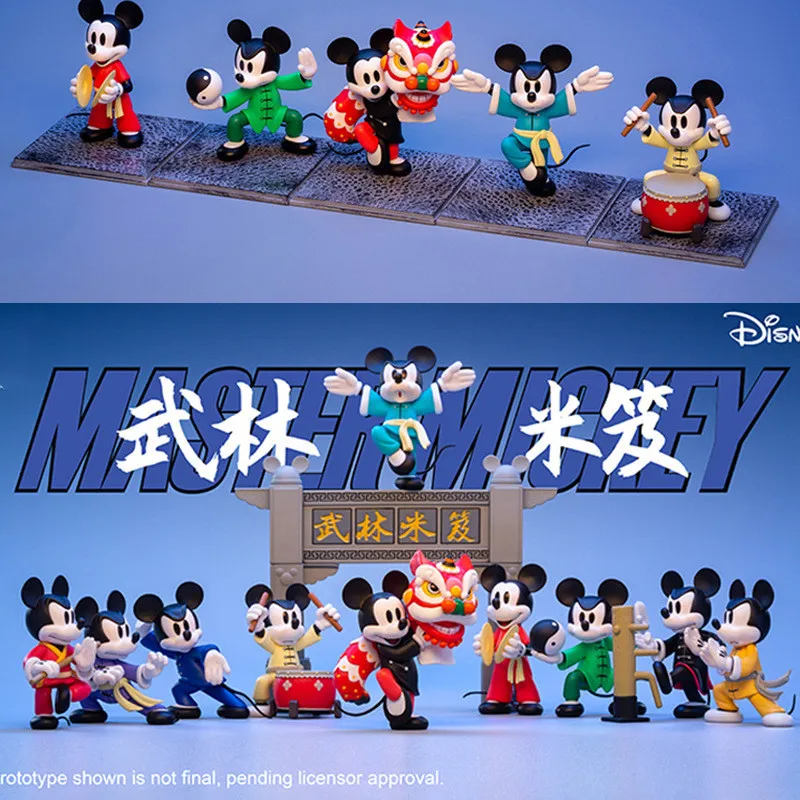 Nieuwe Mickey Mouse Figuur Serie Action Figure Kute Chinese Kung Fu Animatie Pop Mickey Pop Decoratie Trendy Kinderen Speelgoed Cadeau