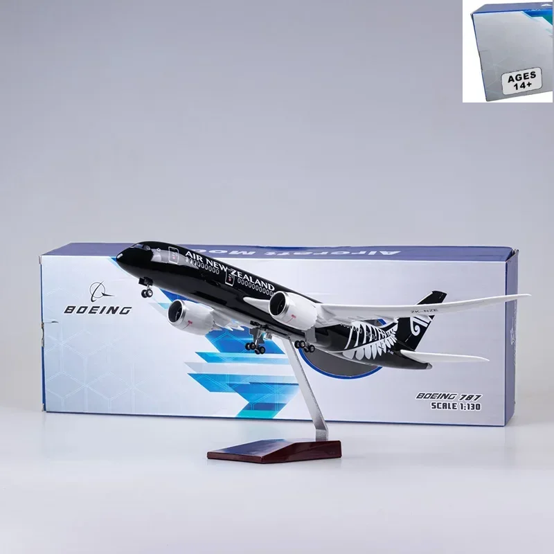 

Новый 47 см 787 B787 Newzealand самолет Новая Зеландия Airlines Модель W Свет и шасси на колесах Литая под давлением пластиковая смола Игрушка-самолет