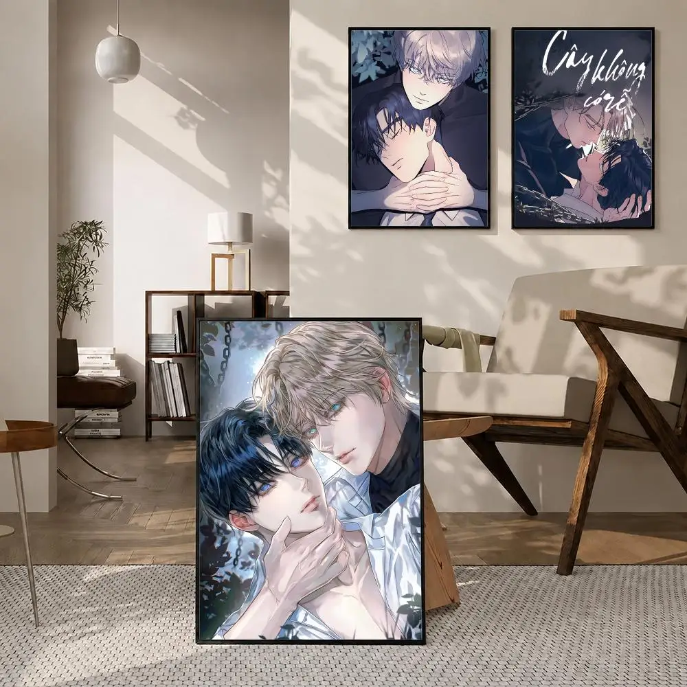 Comic A Tree Without Roots Poster High-definition  stickers, suitable for bedroom, living room, home decoration