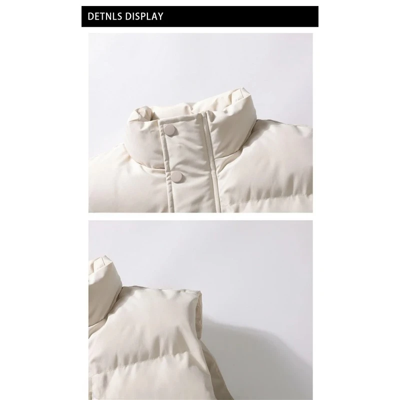 Winterjacke, lässig und modisch, Streetwear, leicht und sportlich, Freizeitweste, warme Weste mit Reißverschluss für Herren, modische Herrenjacke