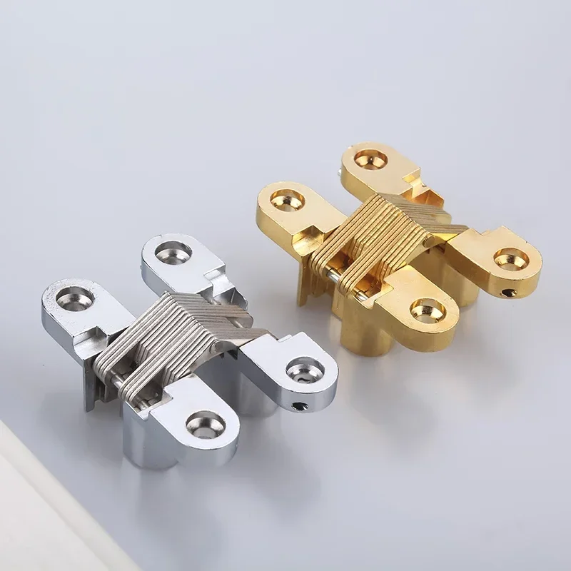 1PCS Hidden Hinges 8x42MM Cross Table Hidden Multi-specification Folding Hinge Folding Door Hinge