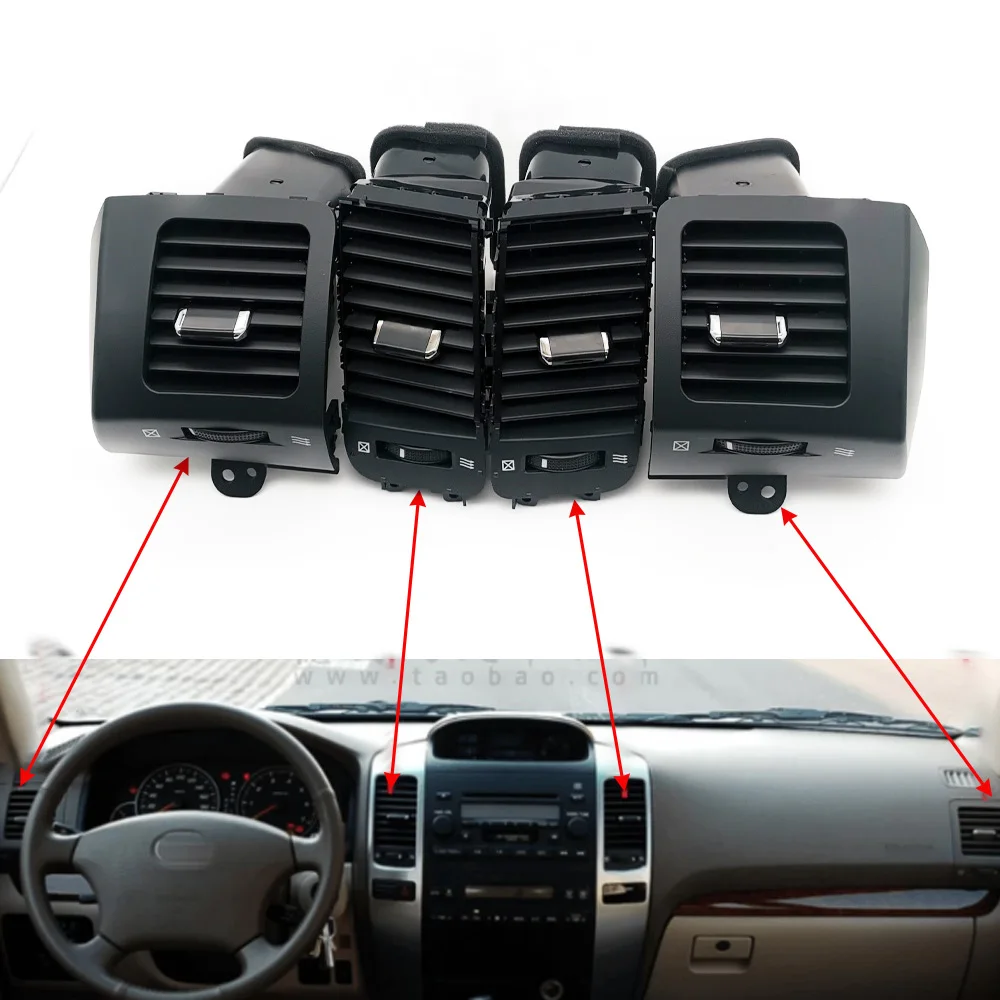 

Fit for Toyota Land Cruiser Prado LC120 55474-60040/55475-60040 Dashboard Air Vent Outlet Air Conditioning Conditioner Grille