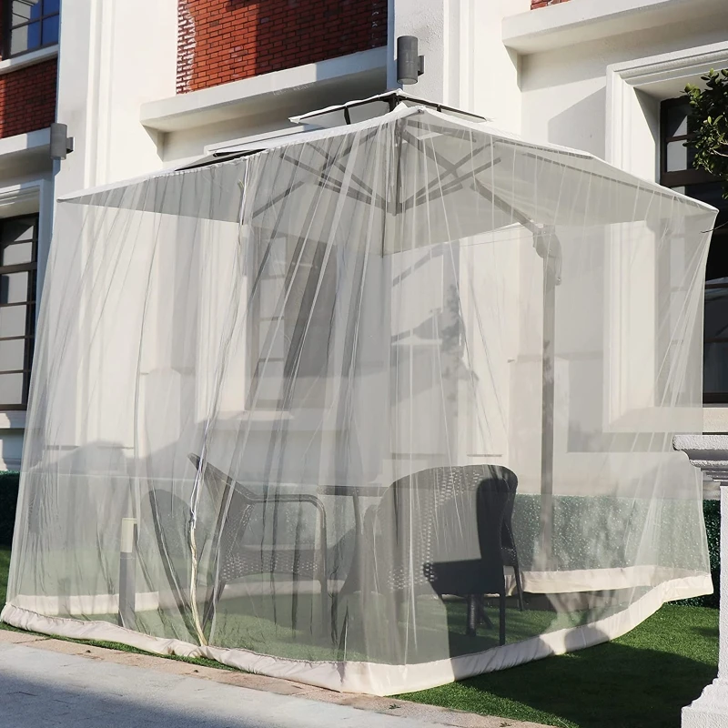 Multifunctional Mosquito Netting for Outdoor Mosquito Repellent Mesh Net Screen Universal Table Umbrellas Easy Assemble