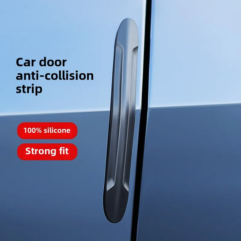 

4PCS Car Door Anti-Collision Strip Invisible Edge Guard Scratch Protector Rearview Mirror Stickers Decoration Car Accessories