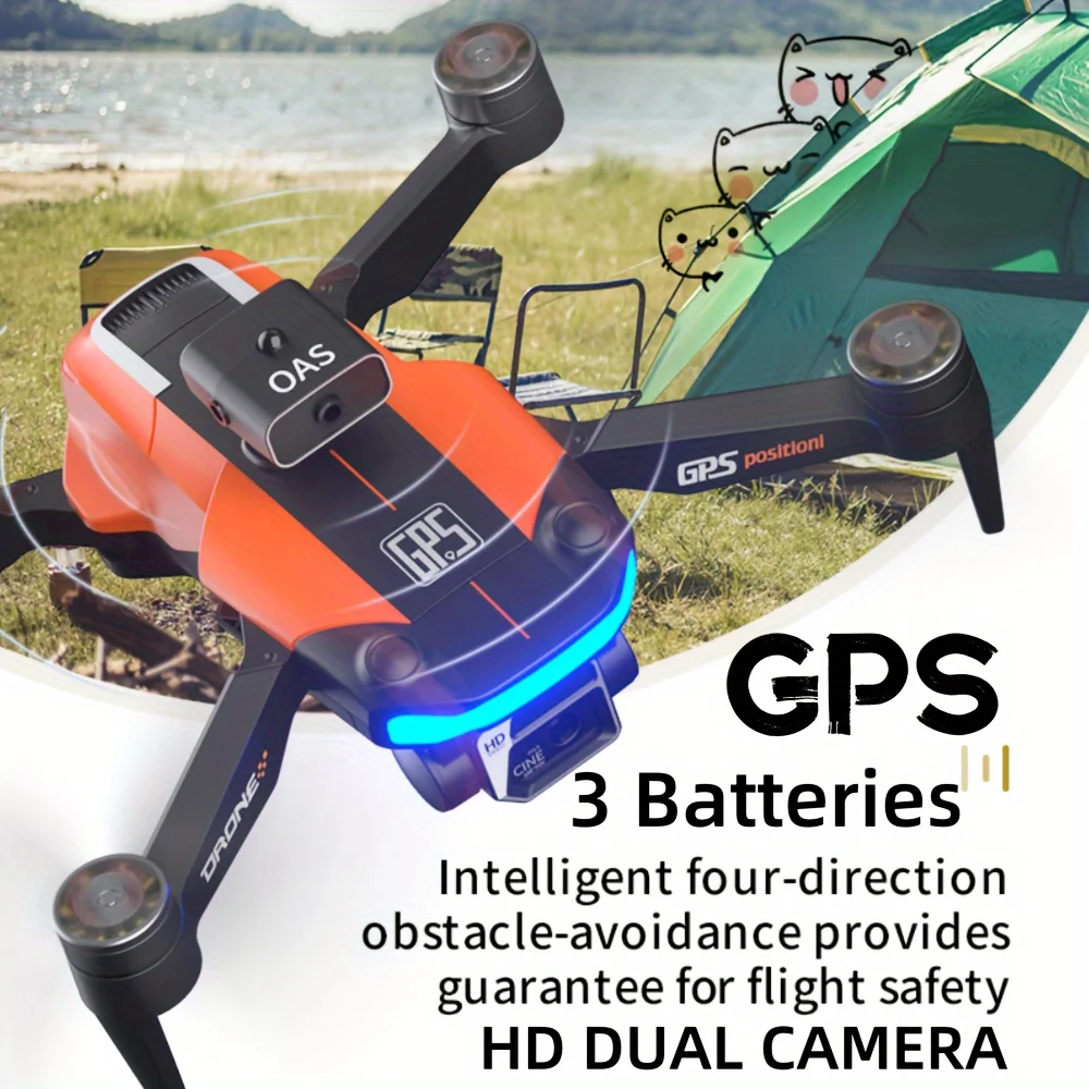 Drone X26 GPS Intelligent Obstacle Avoidance HD Dual-camera Folding Drone, Intelligent Return, One-key Landing, Handheld Control