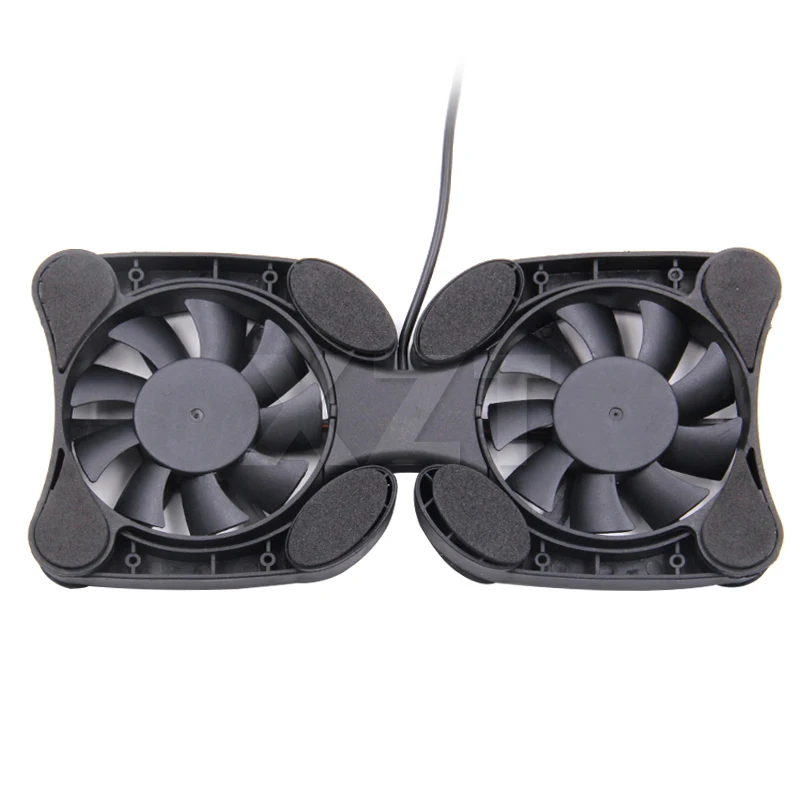 1PCS Foldable USB Cooling Fan CPU Cooler Mini Octopus Cooler Pad Quiet Stand Double Fans for 7-15 inch Notebook Computer Laptop