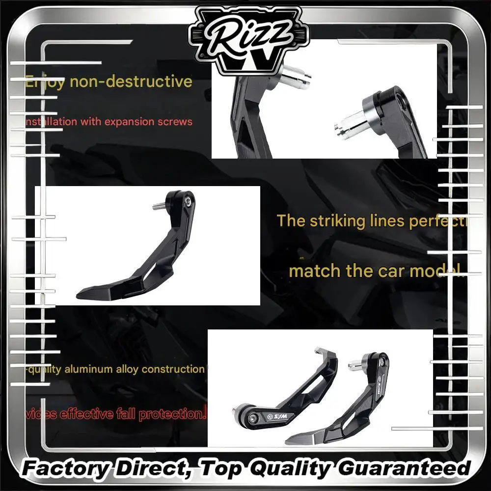 FOR SYM Husky150/300 ADV Cruisym150/250/300 Modified Handguard Bow, Dual Functions Crash Protection  Wind Resistance, Blackened