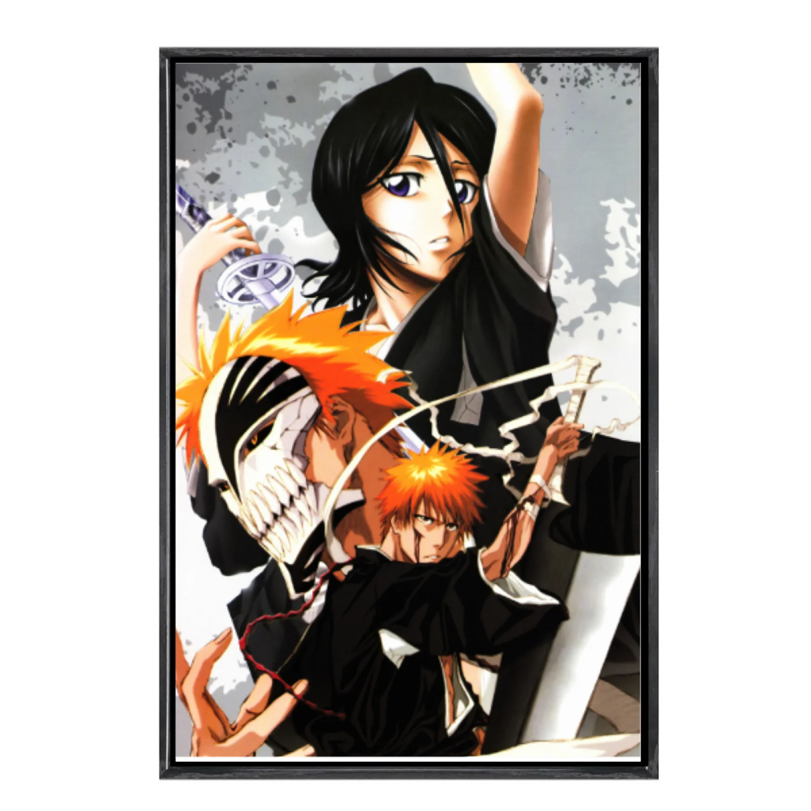 

Японская манга, многоразмерный холст, постер в двойной рамке, настенное искусство, домашний декор отбеливателя для гостиной, спальни