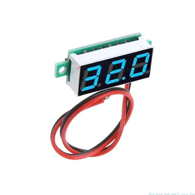 581C Two-Wire 2.5V-30V Mini Digital Voltmeter Tester Meter for Househo