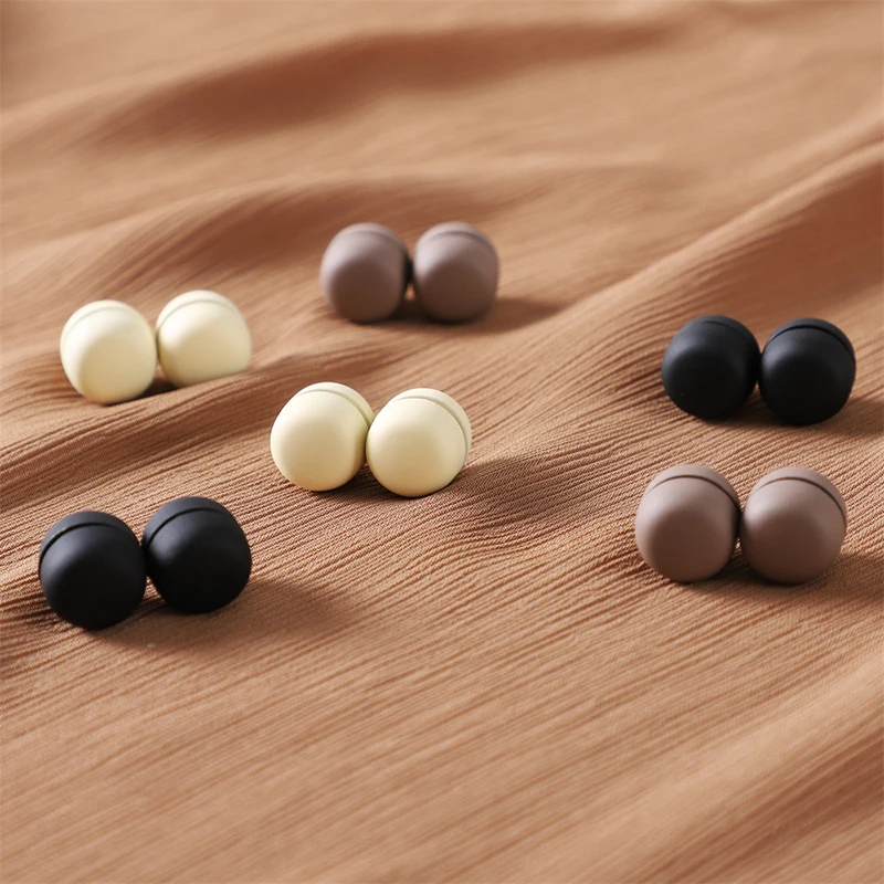 2 Pairs Matte Magnet Hijab Pins Women Shawl Magnetic Button Buckle for Scarves Shawls Magnetic Brooch Headscarf Accessories
