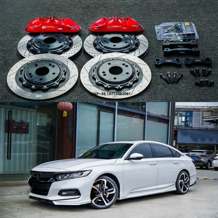 

BBK Front 4 Pot Caliper 330*28 mm Rotor and Rear Upgrade 330 mm Rotor Big Brake Kit Auto Brake System for Accord CV 17 Inch Car.