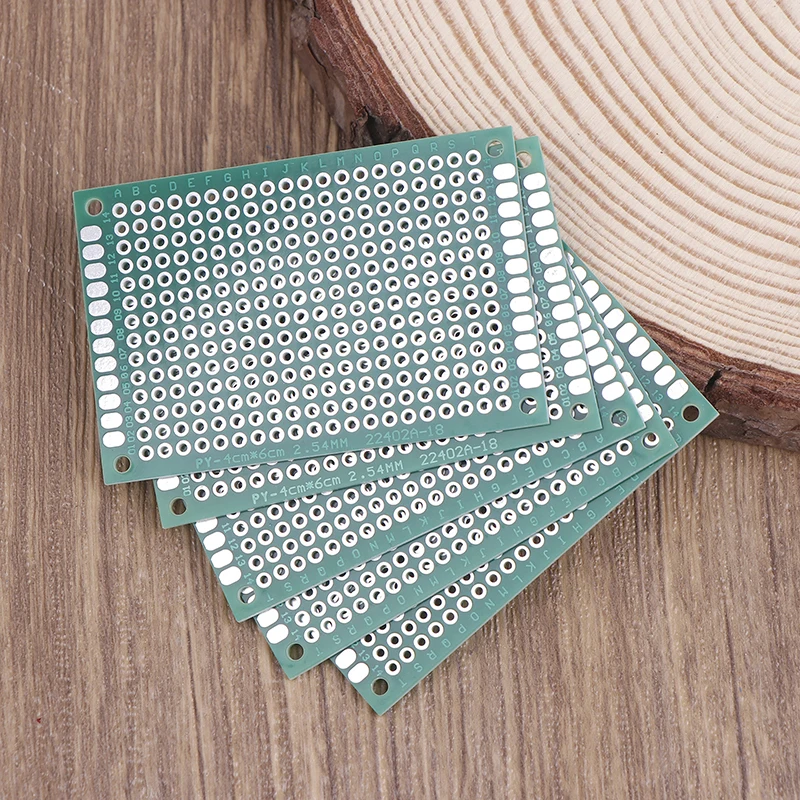 5pcs PCB ต้นแบบ Breadboard 2x8 3x7 4x6 5x7 6x8 7x9 ซม.คู่ด้านข้าง Universal พิมพ์วงจร PCB Board Protoboard สําหรับ Arduino