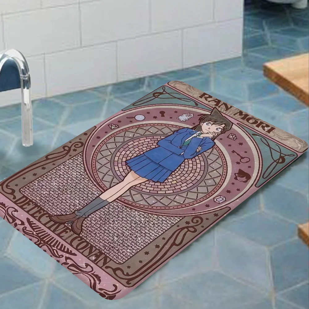 Detective Conan Floor Mat Rectangle Anti-slip Home Soft Badmat Front Door Indoor Outdoor Mat Hotel Decor Mat