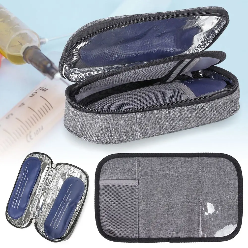 Hot Portable Protector Pill Refrigerated Ice Pack Diabetic Insulin Cooling Bag Medical Insulation Organizer Travel Case with Gel