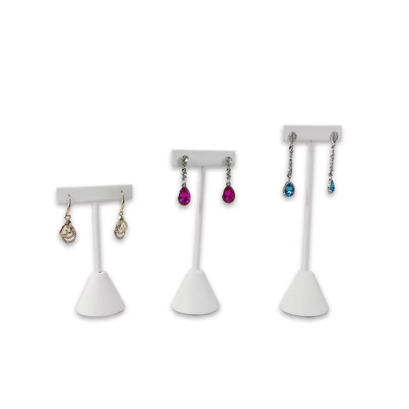 High-End Velvet Or Leather Earrings Display Storage Rack High, Medium And Low Size Jewelry Display Props Earrings Display Props