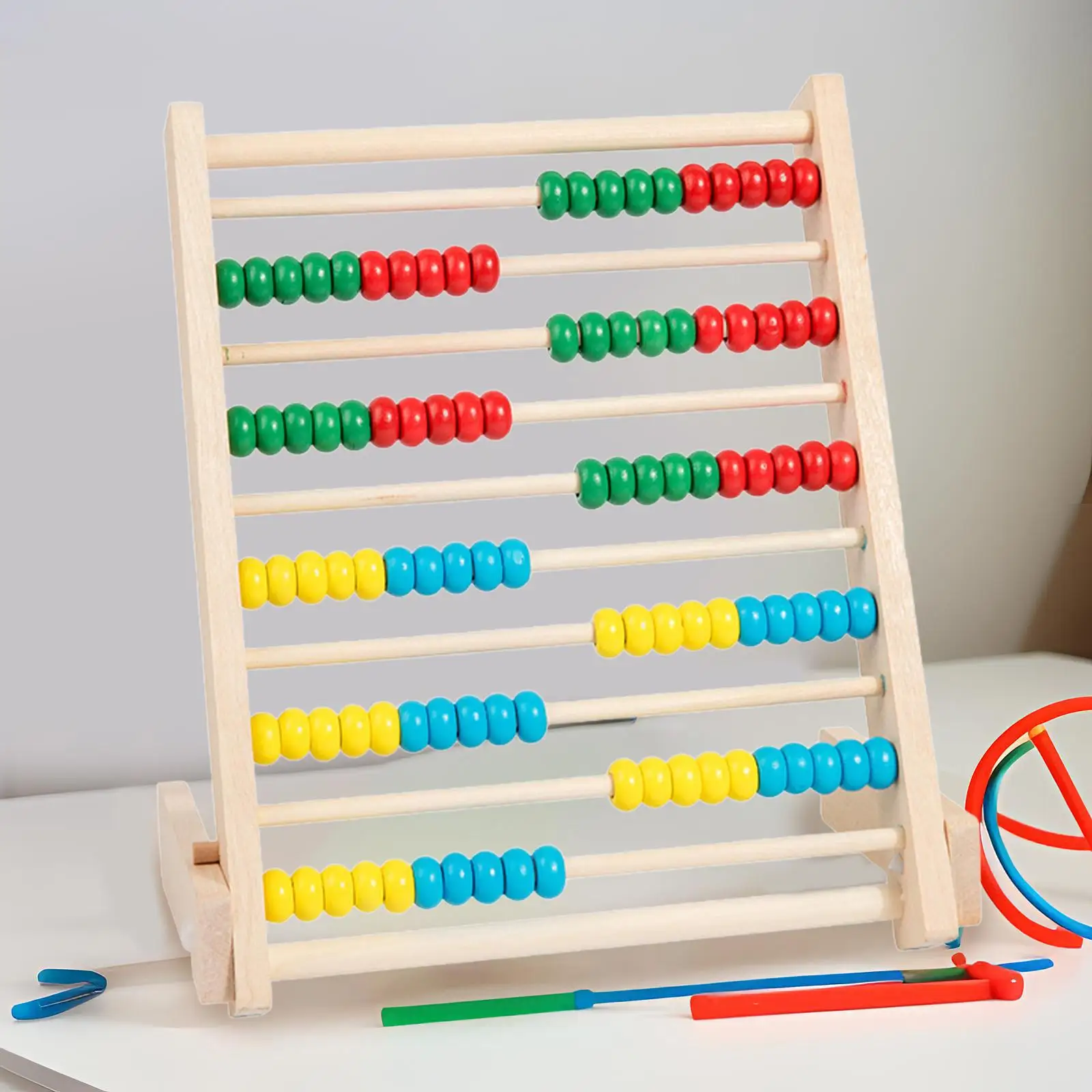 Abacus Montessori Toy Counting Toys Counting Frame Math Learning Toy for Household Bedroom Birthday Presents Girls Child