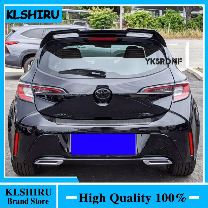 For Toyota Corolla Hatchback 2019+ New ABS Plastic Unpainted Primer Rear Trunk Wing Lip Spoiler Car Styling