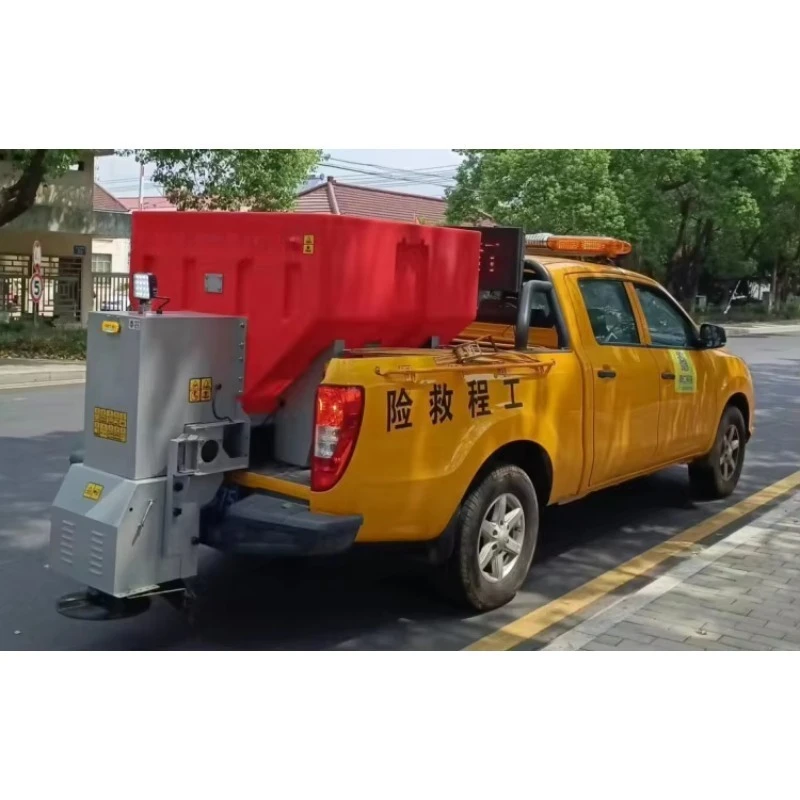 Efficient Snow Winter Deicing Spreader For Slippery Frozen Roads With Adjustable Spread Width From Direct OEM Manufacturer