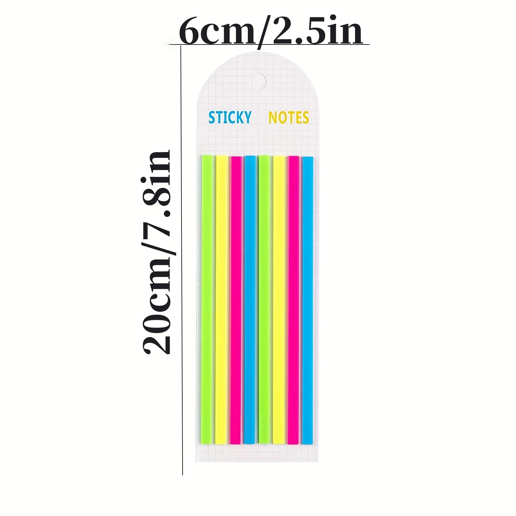 Back To School Must Have PET Long Sticky Notes, Neon & Morandi Page Markers for Reading Memo, Office School