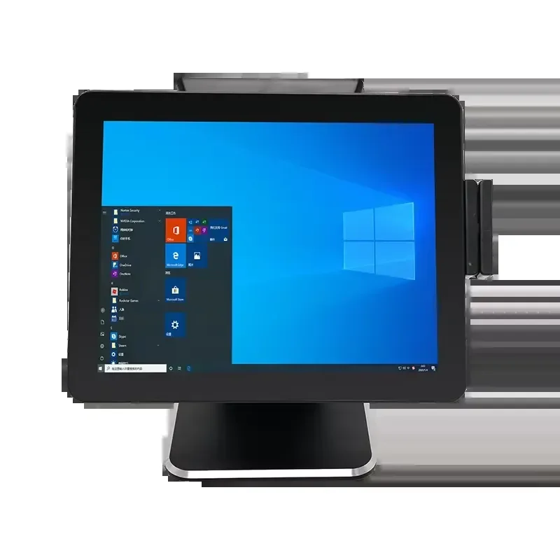 2026 Latest 15.6 Inch All in One POS Terminal with Android Windows Dual OS Touch Screen Cash Register for Retail Restaurant